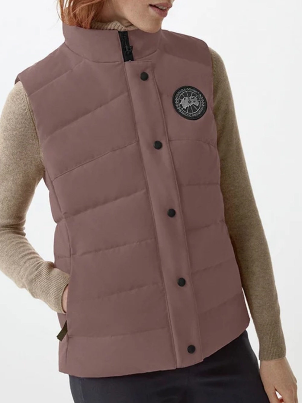 Canada Goose black label freestyle vest in twilight mauve